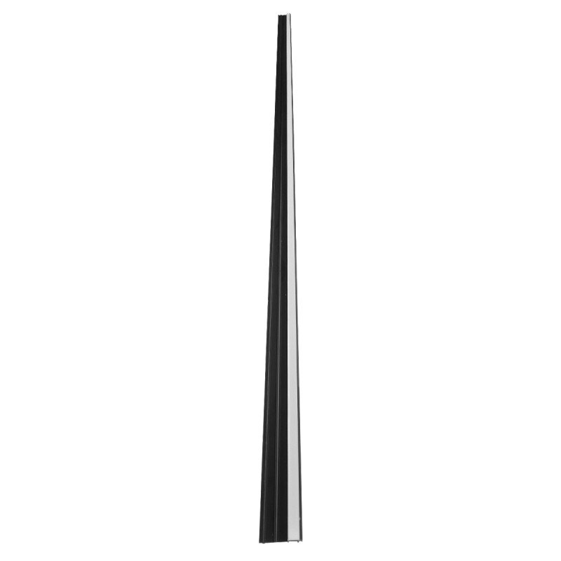 GLOBOSTAR® ALP-STEP-GRIP STAIR 70841-3M Επιφανειακό Προφίλ Αλουμινίου Ειδικό για Φωτισμό Σκαλοπατιού με Λευκό Γαλακτερό Πατητό Κάλυμμα για Ταινίες LED IP20 - Μαύρο & Λευκό - Μ300 x Π6 x Υ2.1cm