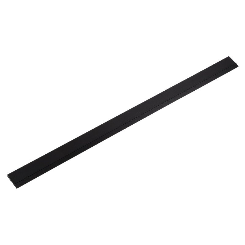 GLOBOSTAR® ALP-STEP-GRIP STAIR 70841-3M Επιφανειακό Προφίλ Αλουμινίου Ειδικό για Φωτισμό Σκαλοπατιού με Λευκό Γαλακτερό Πατητό Κάλυμμα για Ταινίες LED IP20 - Μαύρο & Λευκό - Μ300 x Π6 x Υ2.1cm