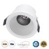 GLOBOSTAR® PLUTO-M 60254 Χωνευτό Downlight Σποτ με Honeycomb Anti Glare Reflector LED 10W 1300lm 38° AC 220-240V IP20 Φυσικό Λευκό 4500K - Bridgelux COB Chip & TÜV SÜD Driver - Λευκό Ματ - Μ8.4 x Π8.4 x Υ5.9cm / Q7.5cm - 5 Χρόνια Εγγύηση