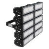 GLOBOSTAR® GOLIATH 90104 Προβολέας για Γήπεδα Tennis & Ποδοσφαίρου 5x5 LED 500W 75000lm 75°x135° SDCM<5 Fish Eye Lens AC 220-240V Αδιάβροχο IP65 IK08 Φυσικό Λευκό 5000K - Lumileds SMD Chip & Mean Well Driver - Μαύρο Ματ - Μ62 x Π22 x Υ45cm - 5 