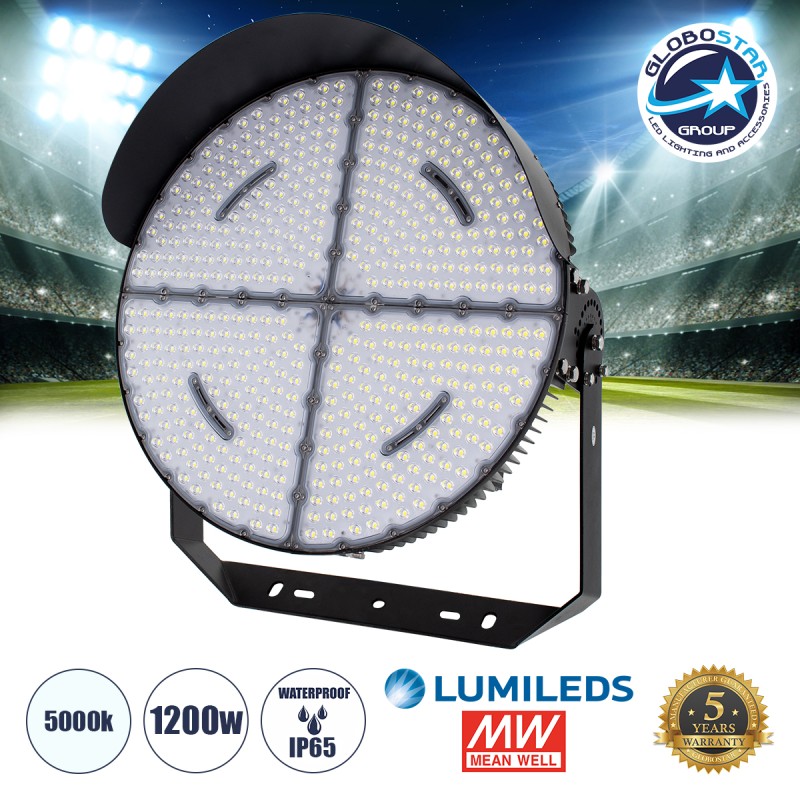 GloboStar® CYCLOP 90108 LED Προβολέας Γηπέδου 1200W 192000LM 60° AC 100-277V IP65 - Ψυχρό Λευκό 5000K - MeanWell Driver & LumiLEDs Chip - 5 Years Warranty GloboStar® CYCLOP 90108 LED Προβολέας Γηπέδου 1200W 192000LM 60° AC 100-277V IP65 - Ψυχρό Λευκό 5000K - MeanWell Driver & LumiLEDs Chip - 5 Years Warranty