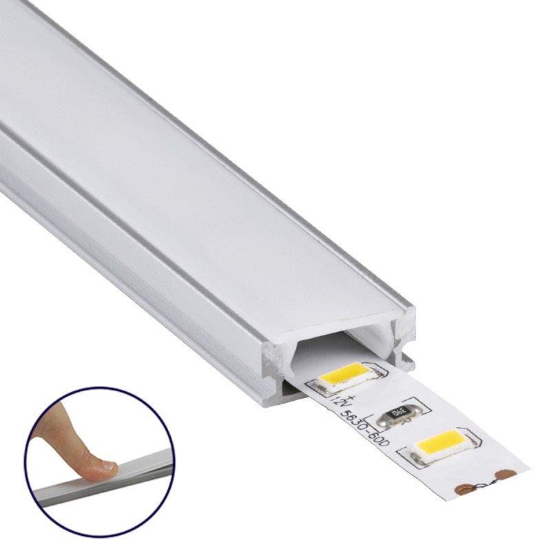 GLOBOSTAR® ALP-LINEAR SURFABO 70805-3M Επιφανειακό Προφίλ Αλουμινίου με Λευκό Γαλακτερό Πατητό Κάλυμμα για Ταινίες LED IP20 - Ασημί & Λευκό - Μ300 x Π1.6 x Υ0.7cm - Πακέτο 5 Τεμαχίων GLOBOSTAR® ALP-LINEAR SURFABO 70805-3M Επιφανειακό Προφίλ Αλουμινίου με Λευκό Γαλακτερό Πατητό Κάλυμμα για Ταινίες LED IP20 - Ασημί & Λευκό - Μ300 x Π1.6 x Υ0.7cm - Πακέτο 5 Τεμαχίων