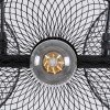 GLOBOSTAR® VERONA 00586 Μοντέρνο Κρεμαστό Φωτιστικό Οροφής με Ντουί 3 x E27 AC 220-240V IP20 - Μαύρο & Χρυσό - Μ50 x Π28 x Υ20cm
