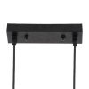 GLOBOSTAR® VERONA 00586 Μοντέρνο Κρεμαστό Φωτιστικό Οροφής με Ντουί 3 x E27 AC 220-240V IP20 - Μαύρο & Χρυσό - Μ50 x Π28 x Υ20cm
