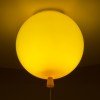 GLOBOSTAR® BALLOON 00651 Παιδικό Φωτιστικό Οροφής με Ντουί 1 x E27 AC 220-240V IP20 - Κίτρινο - Μ30 x Π30 x Υ33cm