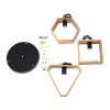 GLOBOSTAR® ELISE 00683 Μοντέρνο Κρεμαστό Φωτιστικό Οροφής με Ντουί 3 x E27 AC 220-240V IP20 - Μπεζ & Μαύρο - Μ55 x Π55 x Υ130cm