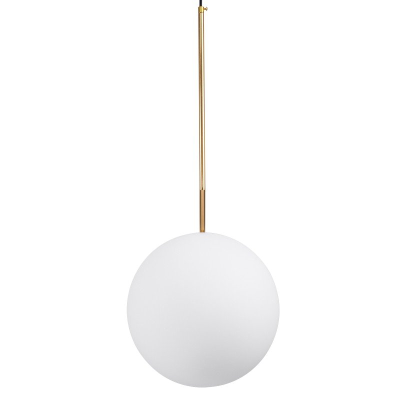 GLOBOSTAR® MONROE 00956 Μοντέρνο Κρεμαστό Φωτιστικό Οροφής με Ντουί 1 x E27 AC 220-240V IP20 - Χρυσό & Λευκό - Μ30 x Π30 x Υ75cm