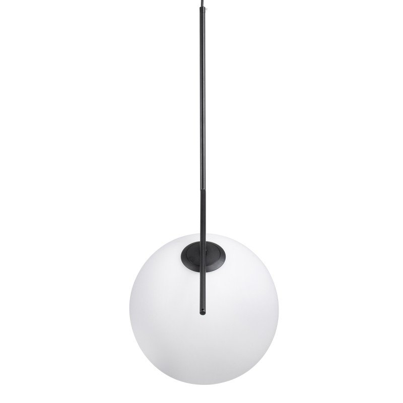 GLOBOSTAR® MONROE 00957 Μοντέρνο Κρεμαστό Φωτιστικό Οροφής με Ντουί 1 x E27 AC 220-240V IP20 - Μαύρο & Λευκό - Μ30 x Π30 x Υ75cm