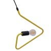 GLOBOSTAR® LIBBY 01097-1 Παιδικό Κρεμαστό Φωτιστικό Οροφής με Ντουί 1 x E27 AC 220-240V IP20 - Κίτρινο - Μ31 x Π31 x Υ16cm