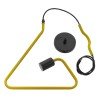 GLOBOSTAR® LIBBY 01097-1 Παιδικό Κρεμαστό Φωτιστικό Οροφής με Ντουί 1 x E27 AC 220-240V IP20 - Κίτρινο - Μ31 x Π31 x Υ16cm