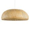 GLOBOSTAR® SAN TROPEZ 00674 Boho Κρεμαστό Φωτιστικό Οροφής με Ντουί 1 x E27 AC 220-240V IP20 - Μπεζ - Μ80 x Π80 x Y28cm
