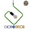 GLOBOSTAR® LIBBY 01096-1 Παιδικό Κρεμαστό Φωτιστικό Οροφής με Ντουί 1 x E27 AC 220-240V IP20 - Πράσινο & Μαύρο - Μ31 x Π31 x Υ16cm GLOBOSTAR® LIBBY 01096-1 Παιδικό Κρεμαστό Φωτιστικό Οροφής με Ντουί 1 x E27 AC 220-240V IP20 - Πράσινο & Μαύρο - Μ31 x Π31 x Υ16cm