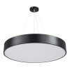 GLOBOSTAR® BURTON 61202 Μοντέρνο Κρεμαστό Φωτιστικό Οροφής LED 75W 8625lm 120° AC 220-240V IP20 Ρυθμιζόμενο Λευκό CCT με Χειριστήριο από 2700K έως 6000K Dimmable - Lumileds SMD Chip - Μαύρο Ματ - Μ60 x Π60 x Υ8cm - 3 Χρόνια Εγγύηση