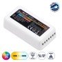 GLOBOSTAR® MiBOXER-FUT039 73433 Δέκτης Dimmer / Controller με 5 x 6A 144W Κανάλια DC 12-24V 10A 240W Max IP20 - RF2.4Ghz Group Zone - Μ8.5 x Π4.5 x Υ2.2cm - 5 Χρόνια Εγγύηση