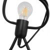 GLOBOSTAR® FIGURE 10001655 Παιδικό Κρεμαστό Φωτιστικό Οροφής με Ντουί 3 x E27 AC 220-240V IP20 - Μαύρο - Μ45 x Π45 x Υ40cm