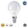 GLOBOSTAR® SPHERE 60014 Λάμπα E14 G45 LED 4W 376lm 260° AC 220-240V IP20 Θερμό Λευκό 2700K - Lumileds SMD Chip - Λευκό Γαλακτερό - Μ4.5 x Π4.5 x Υ7.8cm - 3 Χρόνια Εγγύηση