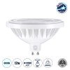 GLOBOSTAR® SPOTAR 60129 Σποτ GU10 AR111 LED 12W 1200lm 36° AC 220-240V IP20 Ψυχρό Λευκό 6000K Dimmable - Μ11 x Π11 x Υ6.6cm - 3 Χρόνια Εγγύηση