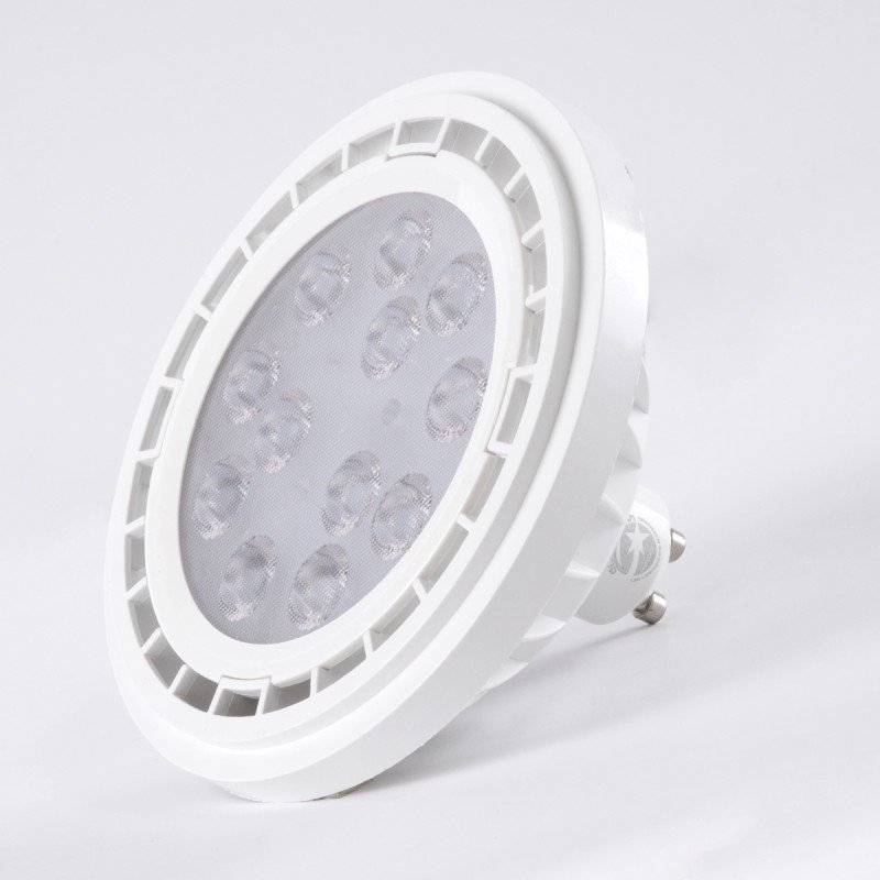 GLOBOSTAR® SPOTAR 60129 Σποτ GU10 AR111 LED 12W 1200lm 36° AC 220-240V IP20 Ψυχρό Λευκό 6000K Dimmable - Μ11 x Π11 x Υ6.6cm - 3 Χρόνια Εγγύηση