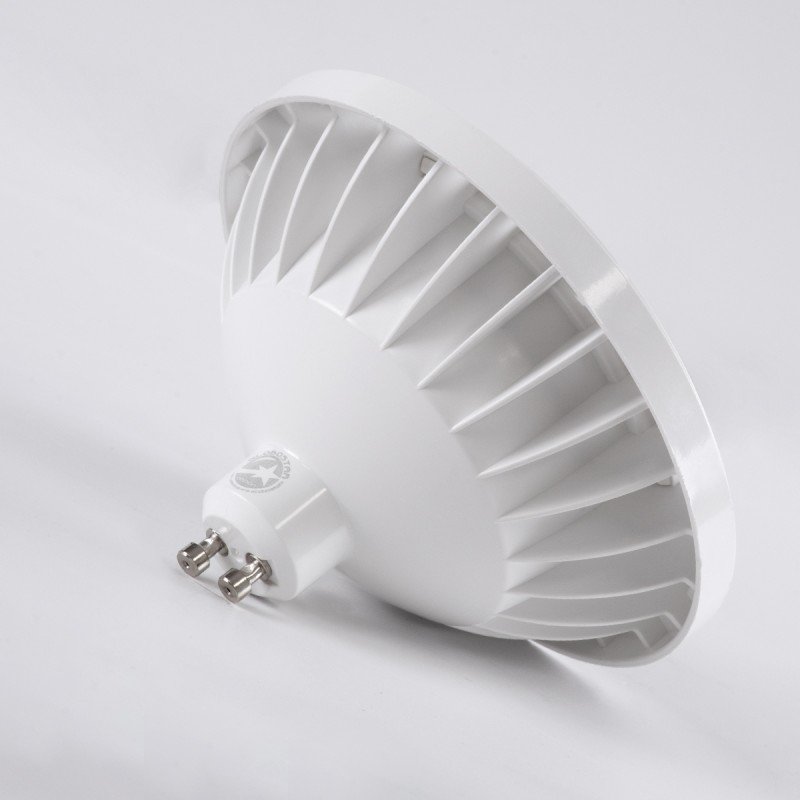 GLOBOSTAR® SPOTAR 60129 Σποτ GU10 AR111 LED 12W 1200lm 36° AC 220-240V IP20 Ψυχρό Λευκό 6000K Dimmable - Μ11 x Π11 x Υ6.6cm - 3 Χρόνια Εγγύηση