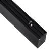 GLOBOSTAR® FELIX 61028-S Μοντέρνο Φωτιστικό Οροφής LED 54W 6500lm 120° AC 220-240V IP20 Ρυθμιζόμενο Λευκό CCT με Χειριστήριο από 2700K έως 6000K Dimmable - Lumileds SMD Chip - Μαύρο Ματ - Μ120 x Π3.5 x Υ7cm - 3 Χρόνια Εγγύηση