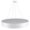GLOBOSTAR® BURTON 61203-S Μοντέρνο Φωτιστικό Οροφής LED 75W 7500lm 120° AC 220-240V IP20 Ρυθμιζόμενο Λευκό CCT με Χειριστήριο από 2700K έως 6000K Dimmable - Lumileds SMD Chip - Λευκό Ματ - Μ60 x Π60 x Υ8cm - 3 Χρόνια Εγγύηση