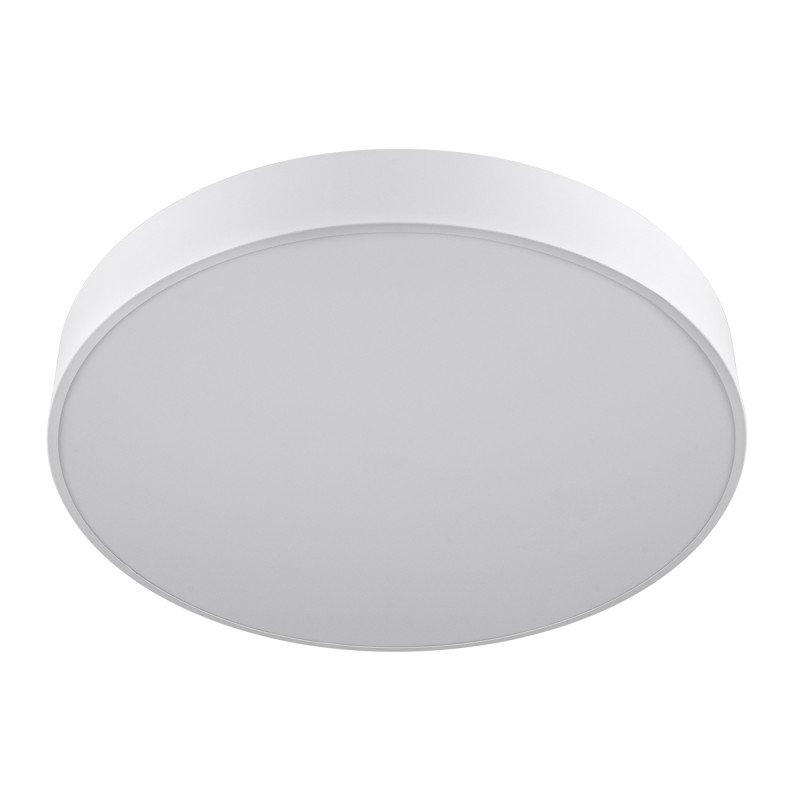 GLOBOSTAR® BURTON 61203-S Μοντέρνο Φωτιστικό Οροφής LED 75W 7500lm 120° AC 220-240V IP20 Ρυθμιζόμενο Λευκό CCT με Χειριστήριο από 2700K έως 6000K Dimmable - Lumileds SMD Chip - Λευκό Ματ - Μ60 x Π60 x Υ8cm - 3 Χρόνια Εγγύηση