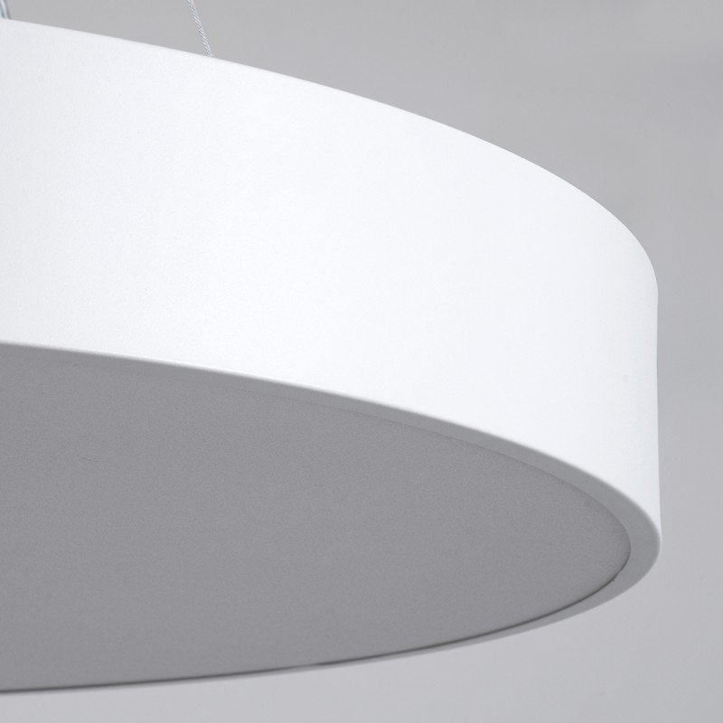 GLOBOSTAR® BURTON 61203-S Μοντέρνο Φωτιστικό Οροφής LED 75W 7500lm 120° AC 220-240V IP20 Ρυθμιζόμενο Λευκό CCT με Χειριστήριο από 2700K έως 6000K Dimmable - Lumileds SMD Chip - Λευκό Ματ - Μ60 x Π60 x Υ8cm - 3 Χρόνια Εγγύηση