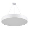 GLOBOSTAR® BURTON 61203-S Μοντέρνο Φωτιστικό Οροφής LED 75W 7500lm 120° AC 220-240V IP20 Ρυθμιζόμενο Λευκό CCT με Χειριστήριο από 2700K έως 6000K Dimmable - Lumileds SMD Chip - Λευκό Ματ - Μ60 x Π60 x Υ8cm - 3 Χρόνια Εγγύηση