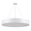 GLOBOSTAR® BURTON 61203-S Μοντέρνο Φωτιστικό Οροφής LED 75W 7500lm 120° AC 220-240V IP20 Ρυθμιζόμενο Λευκό CCT με Χειριστήριο από 2700K έως 6000K Dimmable - Lumileds SMD Chip - Λευκό Ματ - Μ60 x Π60 x Υ8cm - 3 Χρόνια Εγγύηση