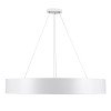 GLOBOSTAR® BURTON 61203-S Μοντέρνο Φωτιστικό Οροφής LED 75W 7500lm 120° AC 220-240V IP20 Ρυθμιζόμενο Λευκό CCT με Χειριστήριο από 2700K έως 6000K Dimmable - Lumileds SMD Chip - Λευκό Ματ - Μ60 x Π60 x Υ8cm - 3 Χρόνια Εγγύηση