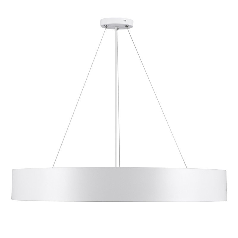 GLOBOSTAR® BURTON 61203-S Μοντέρνο Φωτιστικό Οροφής LED 75W 7500lm 120° AC 220-240V IP20 Ρυθμιζόμενο Λευκό CCT με Χειριστήριο από 2700K έως 6000K Dimmable - Lumileds SMD Chip - Λευκό Ματ - Μ60 x Π60 x Υ8cm - 3 Χρόνια Εγγύηση