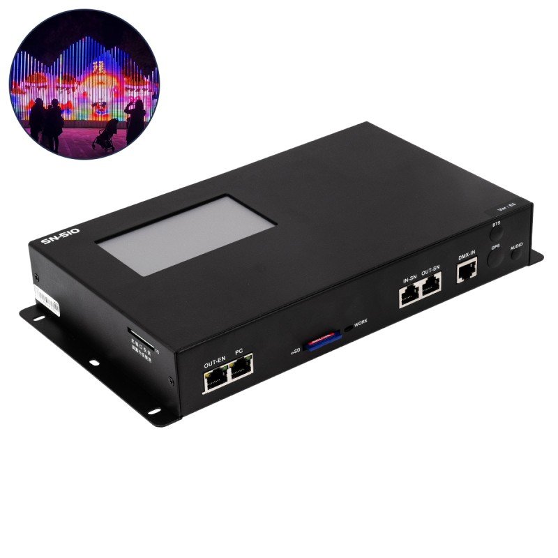 GloboStar® 90145 SEEKWAY SN-510 - Professional Master Controller - Full Colour LED Digital Control System - Κεντρικός Controller για Ψηφιακά Προϊόντα LED Digital Pixel TTL & DMX512 - Single Colour & RGB & RGBW - Synchronous & Asynchronous
