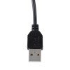 GLOBOSTAR® ONO 76530 Μοντέρνο Επιτραπέζιο Φωτιστικό Γραφείου με Ασύρματη Φόρτιση 10W 2A LED 5W 500lm 180° DC 5V με USB IP20 Ρυθμιζόμενο Λευκό CCT με Αφή 2700K/4500K/6000K Dimmable - Sanan SMD Chip - Μαύρο - Μ25 x Π10.5 x Υ35.5cm - 2 Χρόνια Εγγύηση