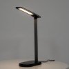 GLOBOSTAR® ONO 76530 Μοντέρνο Επιτραπέζιο Φωτιστικό Γραφείου με Ασύρματη Φόρτιση 10W 2A LED 5W 500lm 180° DC 5V με USB IP20 Ρυθμιζόμενο Λευκό CCT με Αφή 2700K/4500K/6000K Dimmable - Sanan SMD Chip - Μαύρο - Μ25 x Π10.5 x Υ35.5cm - 2 Χρόνια Εγγύηση