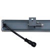 GLOBOSTAR® WASHERMARGO 90177 Μπάρα Φωτισμού Wall Washer LED 18W 1530lm 30° DC 24V Αδιάβροχο IP65 Πολύχρωμο RGBW Dimmable DMX512 - Bridgelux SMD Chip - Γκρι Ανθρακί - Μ50 x Π4 x Υ5cm - 3 Χρόνια Εγγύηση