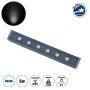 GLOBOSTAR® WASHERMARGO 90181 Μπάρα Φωτισμού Wall Washer LED 6W 720lm 30° DC 24V Αδιάβροχο IP65 Ψυχρό Λευκό 6000K Dimmable - Bridgelux SMD Chip - Γκρι Ανθρακί - Μ30 x Π4 x Υ5cm - 3 Χρόνια Εγγύηση