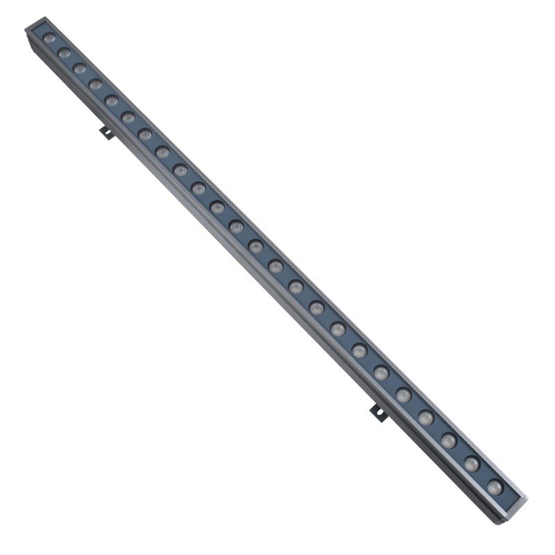 GLOBOSTAR® WASHERFAIA 90185 Μπάρα Φωτισμού Wall Washer LED 36W 3060lm 30° DC 24V Αδιάβροχο IP65 Πολύχρωμο RGBW Dimmable DMX512 - Bridgelux SMD Chip - Γκρι Ανθρακί - Μ100 x Π4 x Υ5cm - 3 Χρόνια Εγγύηση