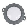 GLOBOSTAR® WALLLIGHT-MONA 90628 Μοντέρνο Φωτιστικό Τοίχου - Απλίκα LED 6W 660lm 360° DC 24V Αδιάβροχο IP65 Θερμό Λευκό 2700K - CREE COB Chip & TÜV SÜD Driver - Γκρι Ανθρακί Ματ - Μ11 x Π11 x Υ6.5cm - 3 Χρόνια Εγγύηση