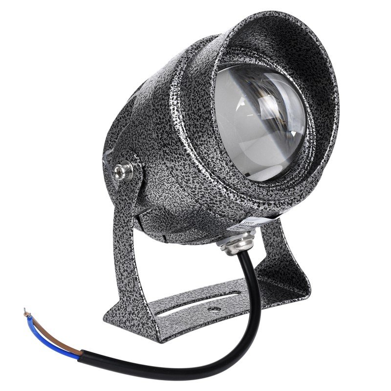 GLOBOSTAR® SPOTXENIA 90633 Σποτ Φωτισμου με Αντιθαμβωτική Γρίλια LED 16W 1840lm 3° DC 24V Αδιάβροχο IP65 Φυσικό Λευκό 4500K Dimmable - Bridgelux COB Chip - Σφυρήλατο Γκρι Ανθρακί - Μ9 x Π9 x Υ12cm - 3 Χρόνια Εγγύηση