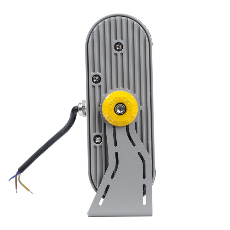 GLOBOSTAR® FLOODHENA 90638 Προβολέας Σποτ Wall Washer LED 24W 2160lm 30° AC 220-240V Αδιάβροχο IP65 Θερμό Λευκό 2700K - Bridgelux SMD Chip - Γκρι Ανθρακί - Μ22.5 x Π6 x Υ16.5cm - 3 Χρόνια Εγγύηση