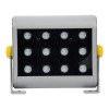 GLOBOSTAR® FLOODHENA 90641 Προβολέας Σποτ Wall Washer LED 24W 1920lm 30° DC 24V Αδιάβροχο IP65 Πολύχρωμο RGB Dimmable DMX512 - Bridgelux SMD Chip - Γκρι Ανθρακί - Μ22.5 x Π6 x Υ16.5cm - 3 Χρόνια Εγγύηση
