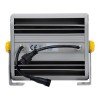 GLOBOSTAR® FLOODHENA 90641 Προβολέας Σποτ Wall Washer LED 24W 1920lm 30° DC 24V Αδιάβροχο IP65 Πολύχρωμο RGB Dimmable DMX512 - Bridgelux SMD Chip - Γκρι Ανθρακί - Μ22.5 x Π6 x Υ16.5cm - 3 Χρόνια Εγγύηση