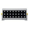 GLOBOSTAR® FLOODHENA 90643 Προβολέας Σποτ Wall Washer LED 48W 3840lm 30° DC 24V Αδιάβροχο IP65 Πολύχρωμο RGB Dimmable DMX512 - Bridgelux SMD Chip - Γκρι Ανθρακί - Μ39 x Π6 x Υ17cm - 3 Χρόνια Εγγύηση
