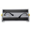 GLOBOSTAR® FLOODHENA 90643 Προβολέας Σποτ Wall Washer LED 48W 3840lm 30° DC 24V Αδιάβροχο IP65 Πολύχρωμο RGB Dimmable DMX512 - Bridgelux SMD Chip - Γκρι Ανθρακί - Μ39 x Π6 x Υ17cm - 3 Χρόνια Εγγύηση
