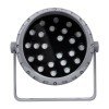 GLOBOSTAR® FLOODMENA 90647 Προβολέας Σποτ Wall Washer με Αντιθαμβωτική Γρίλια LED 24W 1920lm 30° DC 24V Αδιάβροχο IP65 Πολύχρωμο RGBW Dimmable DMX512 - Bridgelux SMD Chip - Γκρι Ανθρακί - Μ23 x Π23 x Υ18cm - 3 Χρόνια Εγγύηση