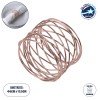 GloboStar® GOURMET 35002 Δαχτυλίδι Πετσέτας Μεταλλικό Χάλκινο Φ5 x Υ3.5cm