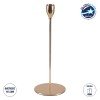 GloboStar® ISABELLA 35104 Κηροπήγιο Μεταλλικό Χάλκινο Φ10 x Υ28.5cm