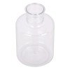 GloboStar® GRACE 35608 Διακοσμητικό Βάζο Πλαστικό Διάφανο Φ7 x Υ11cm