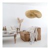 GLOBOSTAR® MEXICO 00719 Boho Κρεμαστό Φωτιστικό Οροφής με Ντουί 1 x E27 AC 220-240V IP20 - Μπεζ - Μ65 x Π46 x Υ30cm