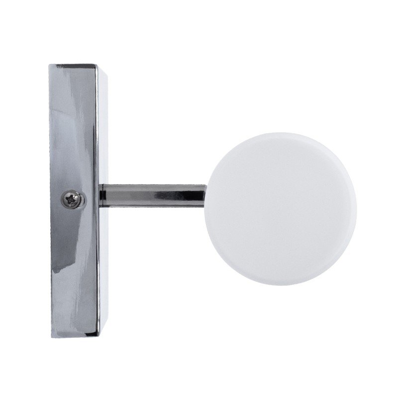 GLOBOSTAR® ANAIS 60410 Μοντέρνο Φωτιστικό Τοίχου - Απλίκα Καθρέπτη Μπάνιου με Ντουί 2 x G9 AC 220-240V IP20 - Νίκελ Χρώμιο - Μ34 x Π12 x Υ11cm